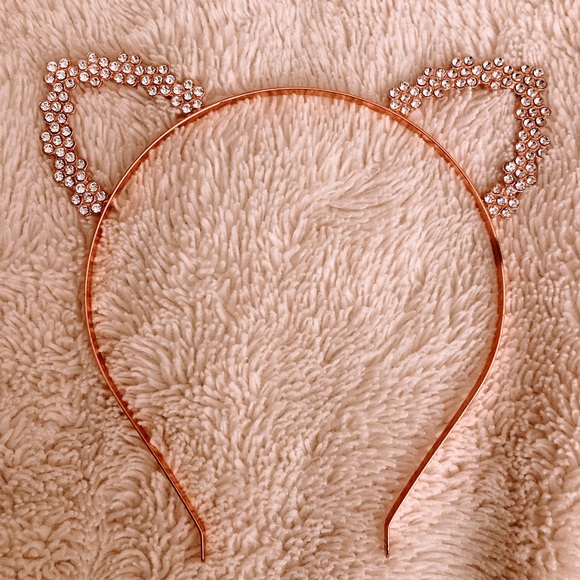 Accessories - Rose gold Headband with silver rhinestones